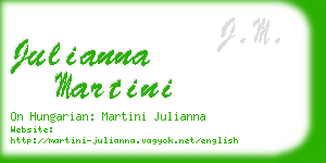 julianna martini business card